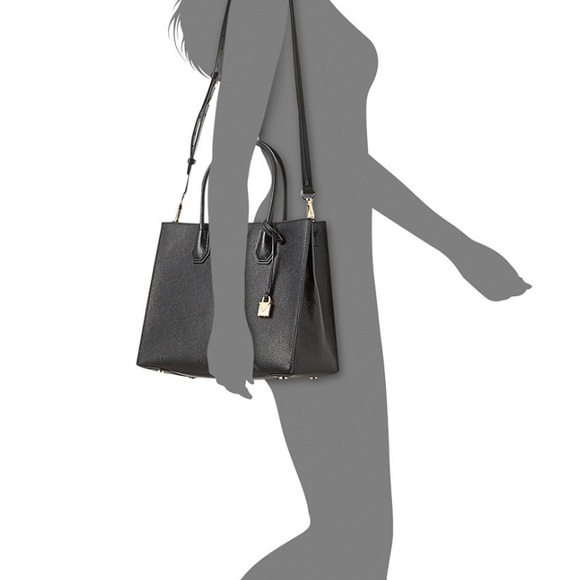 Michael Kors Mercer Leather Tote Bag - Picture 10 of 11